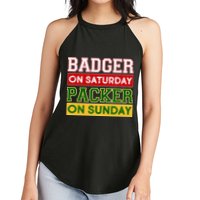 Badger On Saturday Packer On Sunday Women's Perfect Tri Rocker Tank