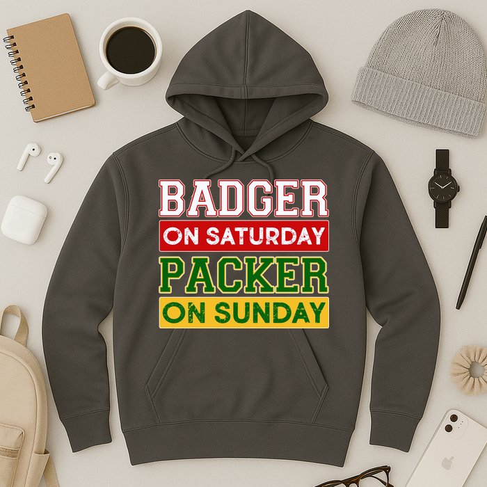 Badger On Saturday Packer On Sunday Hoodie