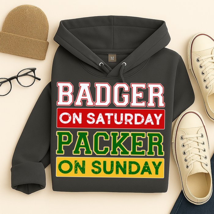 Badger On Saturday Packer On Sunday Hoodie