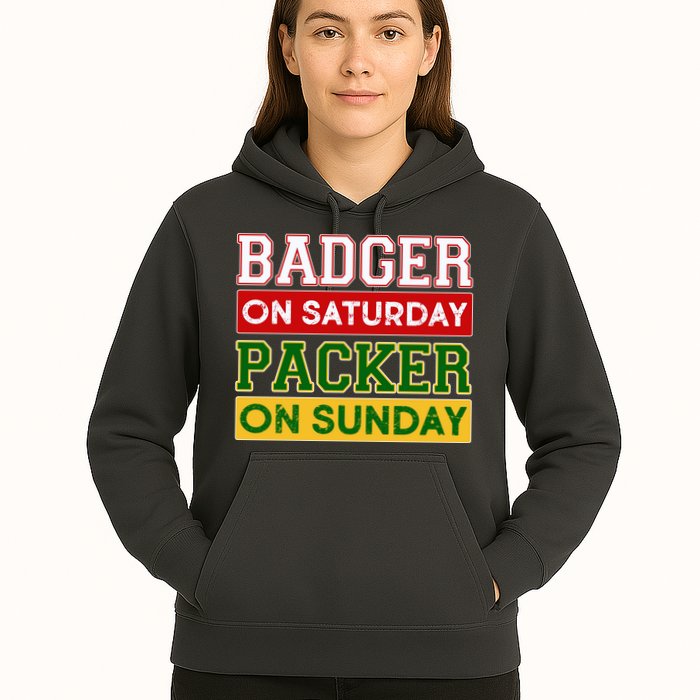 Badger On Saturday Packer On Sunday Hoodie
