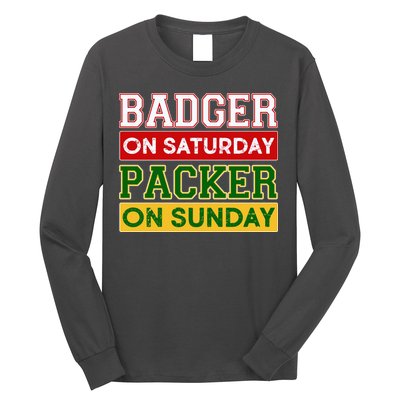 Badger On Saturday Packer On Sunday Long Sleeve Shirt