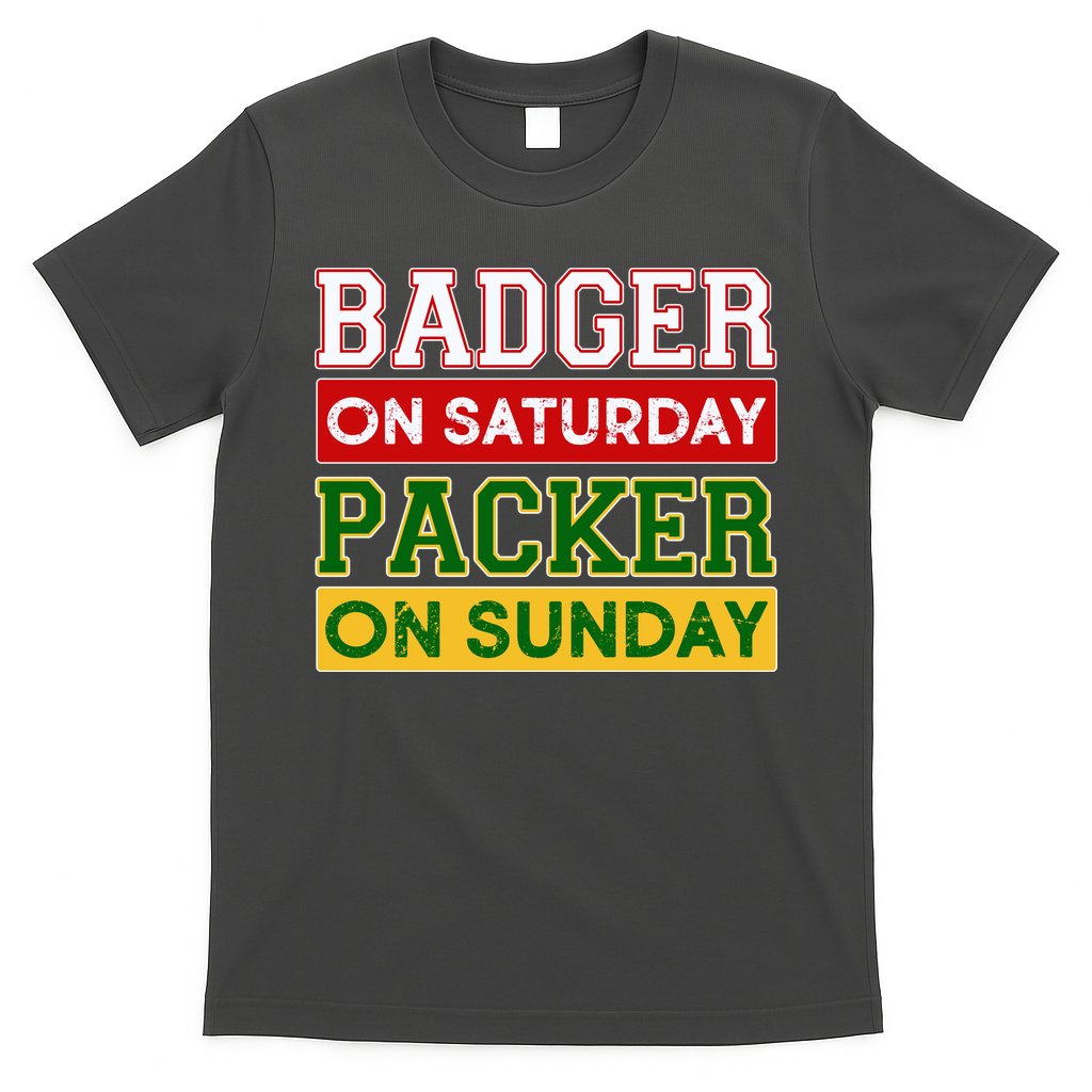 Badger On Saturday Packer On Sunday T-Shirt