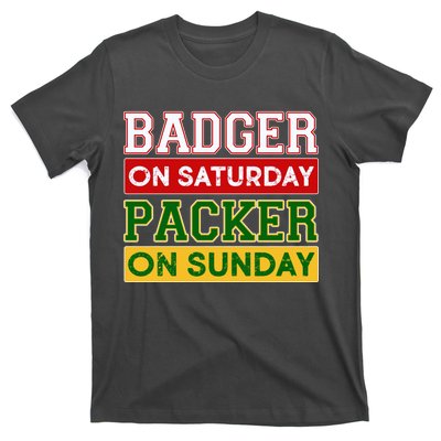 Badger On Saturday Packer On Sunday T-Shirt