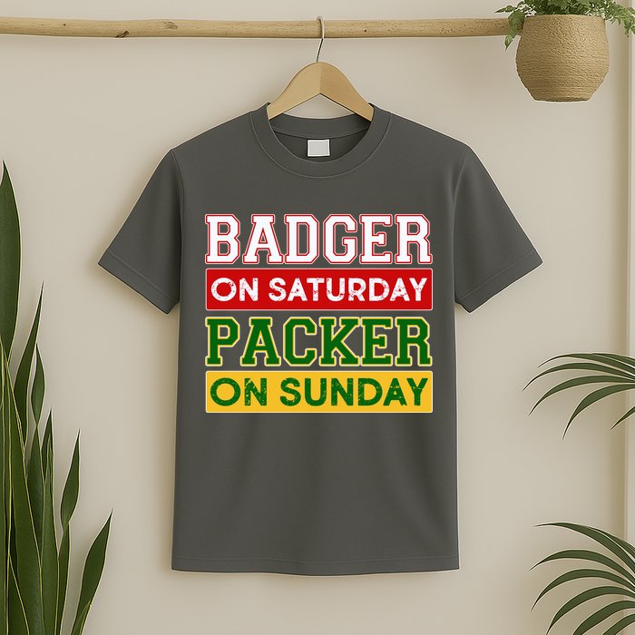 Badger On Saturday Packer On Sunday T-Shirt