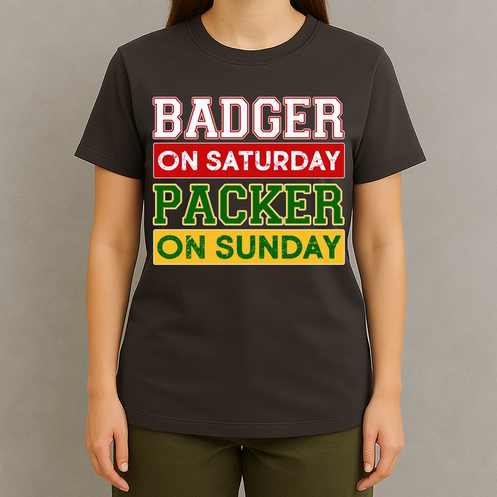 Badger On Saturday Packer On Sunday T-Shirt