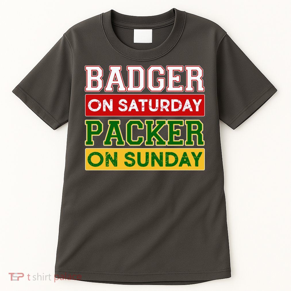 Badger On Saturday Packer On Sunday Tall T-Shirt