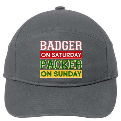 Badger On Saturday Packer On Sunday 7-Panel Snapback Hat
