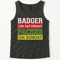 Badger On Saturday Packer On Sunday Tank Top