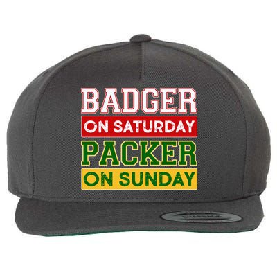 Badger On Saturday Packer On Sunday Wool Snapback Cap