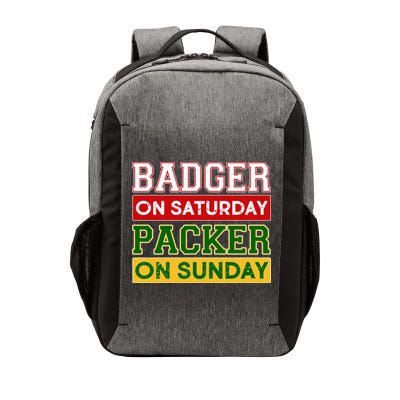 Badger On Saturday Packer On Sunday Vector Backpack