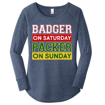 Badger On Saturday Packer On Sunday Women's Perfect Tri Tunic Long Sleeve Shirt