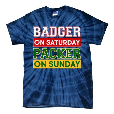 Badger On Saturday Packer On Sunday Tie-Dye T-Shirt