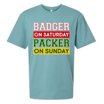 Badger On Saturday Packer On Sunday Sueded Cloud Jersey T-Shirt