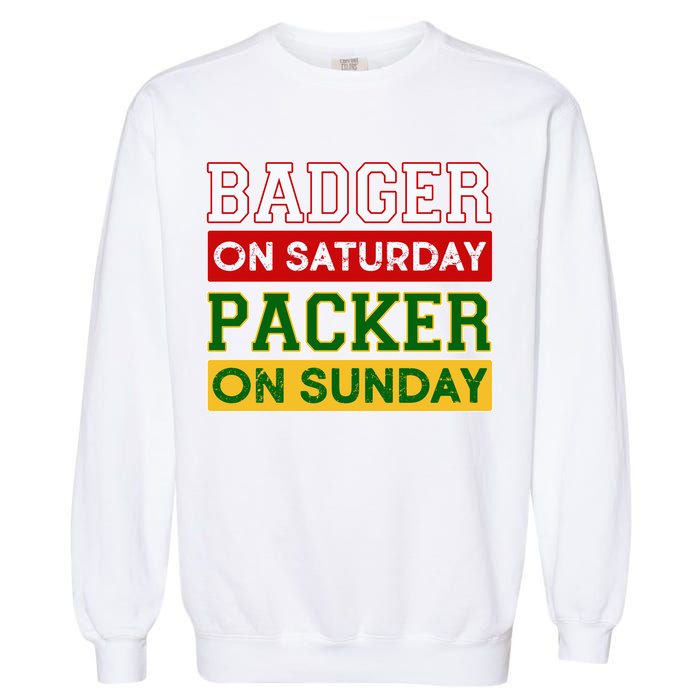 Badger On Saturday Packer On Sunday Garment-Dyed Sweatshirt