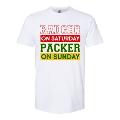 Badger On Saturday Packer On Sunday Softstyle® CVC T-Shirt