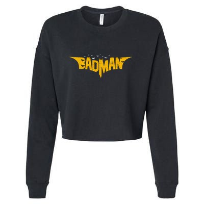 Badman Super Hero Cropped Pullover Crew