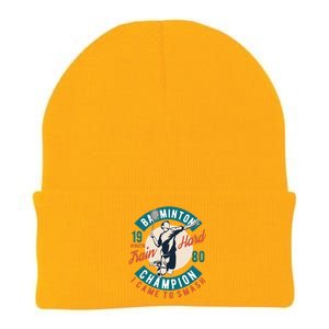 Badminton Champion Train Hard Knit Cap Winter Beanie