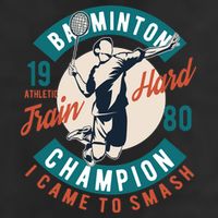 Badminton Champion Train Hard Cool Comfort Performance Bucket Hat