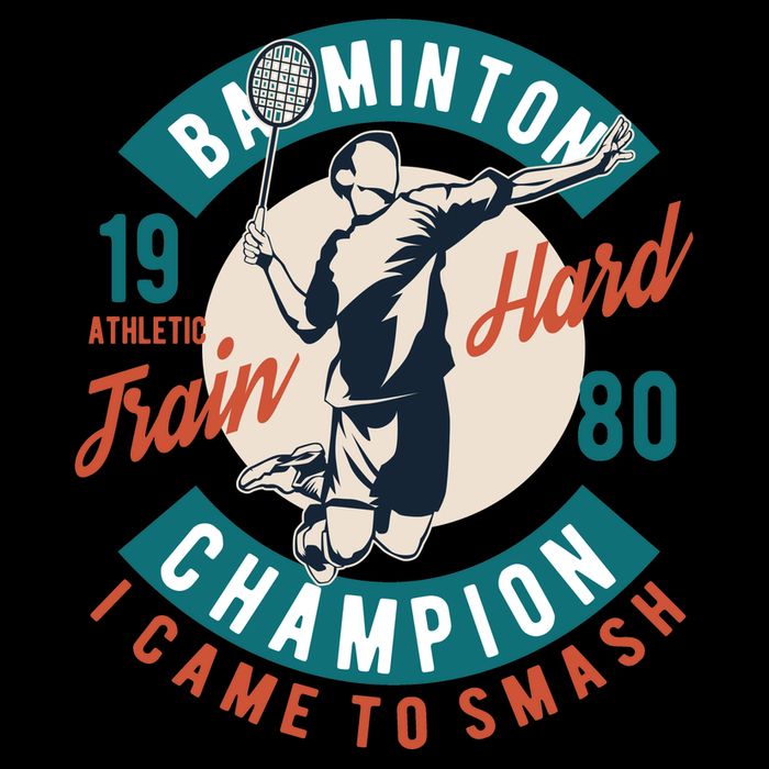 Badminton Champion Train Hard Cooling Performance Crew T-Shirt