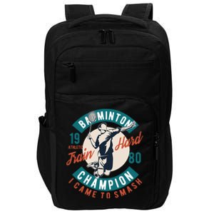 Badminton Champion Train Hard Impact Tech Backpack