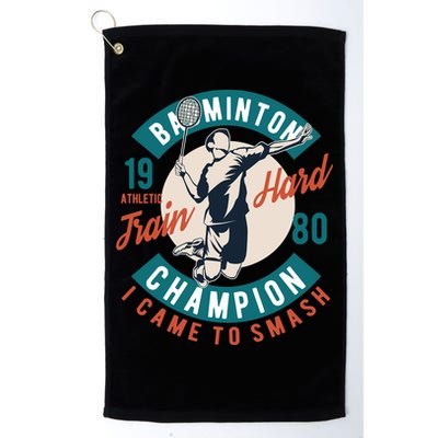 Badminton Champion Train Hard Golf Towel