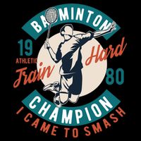 Badminton Champion Train Hard Zip Tote Bag