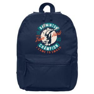 Badminton Champion Train Hard 16 in Basic Backpack