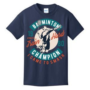 Badminton Champion Train Hard Kids T-Shirt