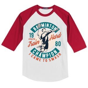 Badminton Champion Train Hard Kids Colorblock Raglan Jersey