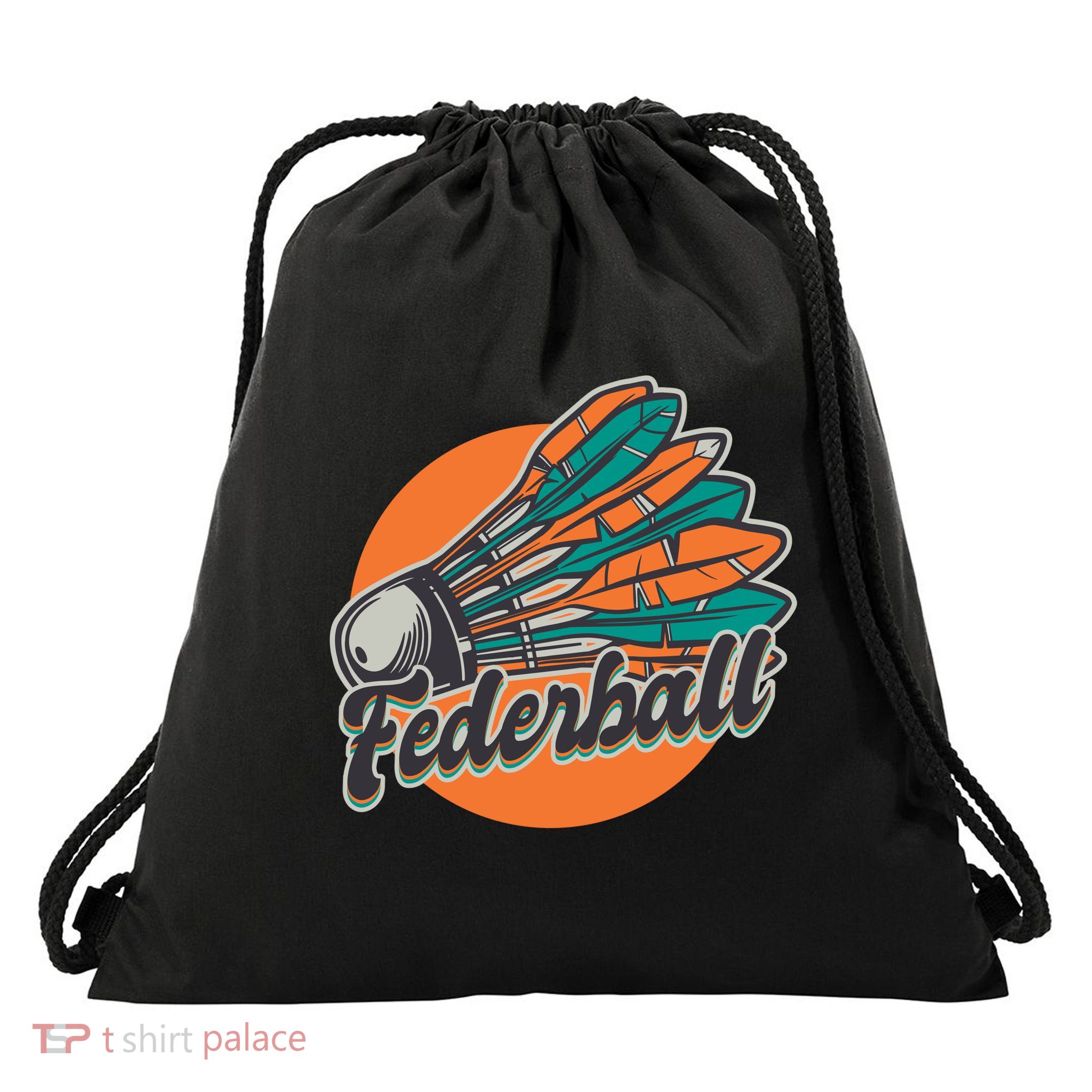 Badminton Vintage Drawstring Bag