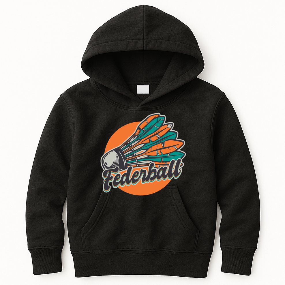 Badminton Vintage Kids Hoodie