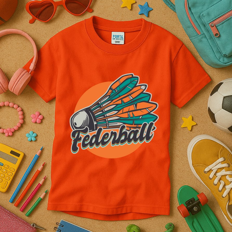 Badminton Vintage Kids T-Shirt