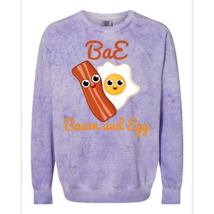 Bae Bacon And Eggs Funny Best Friends Colorblast Crewneck Sweatshirt