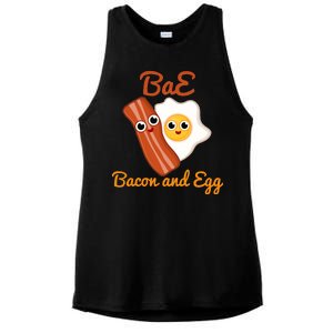 Bae Bacon And Eggs Funny Best Friends Ladies PosiCharge Tri-Blend Wicking Tank