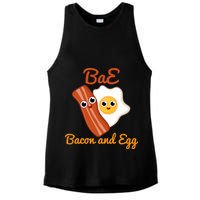 Bae Bacon And Eggs Funny Best Friends Ladies PosiCharge Tri-Blend Wicking Tank