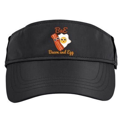 Bae Bacon And Eggs Funny Best Friends Adult Drive Performance Visor