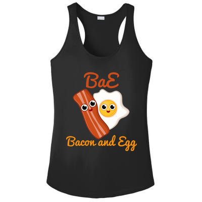 Bae Bacon And Eggs Funny Best Friends Ladies PosiCharge Competitor Racerback Tank