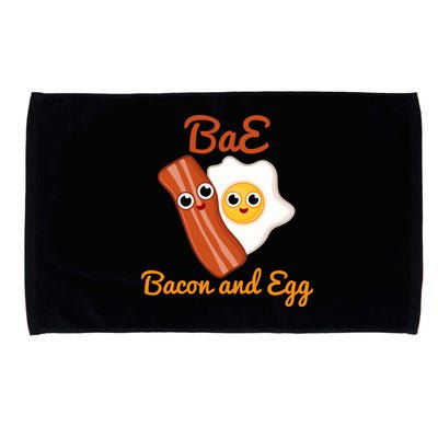 Bae Bacon And Eggs Funny Best Friends Microfiber Hand Towel