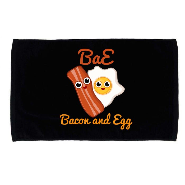Bae Bacon And Eggs Funny Best Friends Microfiber Hand Towel