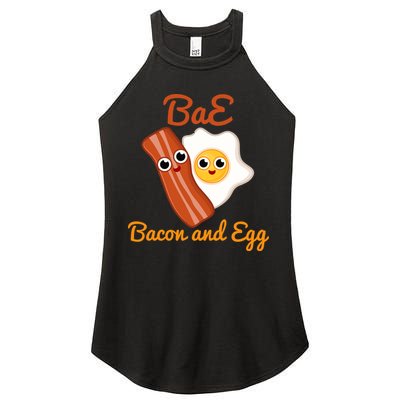 Bae Bacon And Eggs Funny Best Friends Women's Perfect Tri Rocker Tank