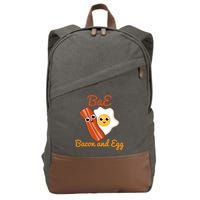 Bae Bacon And Eggs Funny Best Friends Cotton Canvas Backpack