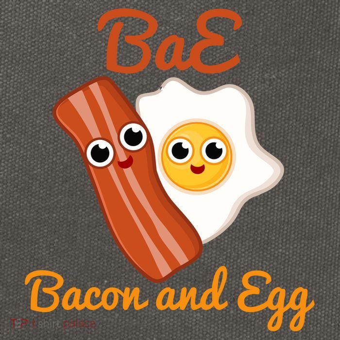 Bae Bacon And Eggs Funny Best Friends Cotton Canvas Backpack