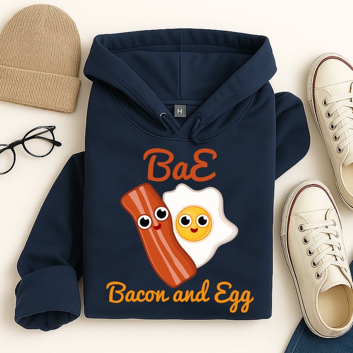 Bae Bacon And Eggs Funny Best Friends Hoodie