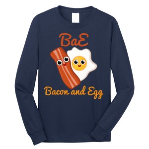 Bae Bacon And Eggs Funny Best Friends Long Sleeve Shirt