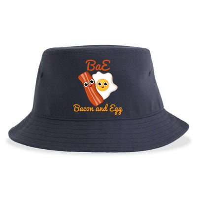 Bae Bacon And Eggs Funny Best Friends Sustainable Bucket Hat
