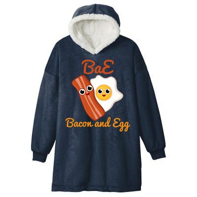 Bae Bacon And Eggs Funny Best Friends Hooded Wearable Blanket