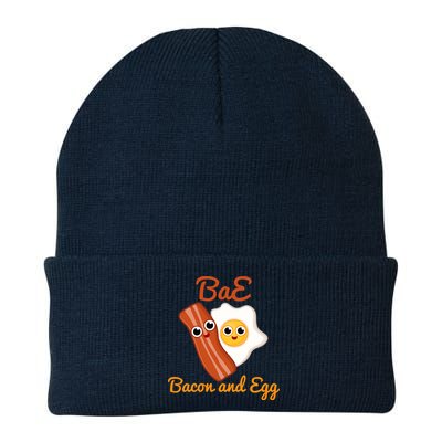 Bae Bacon And Eggs Funny Best Friends Knit Cap Winter Beanie