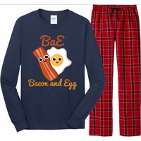 Bae Bacon And Eggs Funny Best Friends Long Sleeve Pajama Set