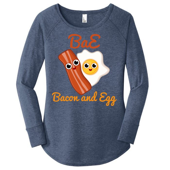 Bae Bacon And Eggs Funny Best Friends Women's Perfect Tri Tunic Long Sleeve Shirt