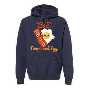 Bae Bacon And Eggs Funny Best Friends Premium Hoodie